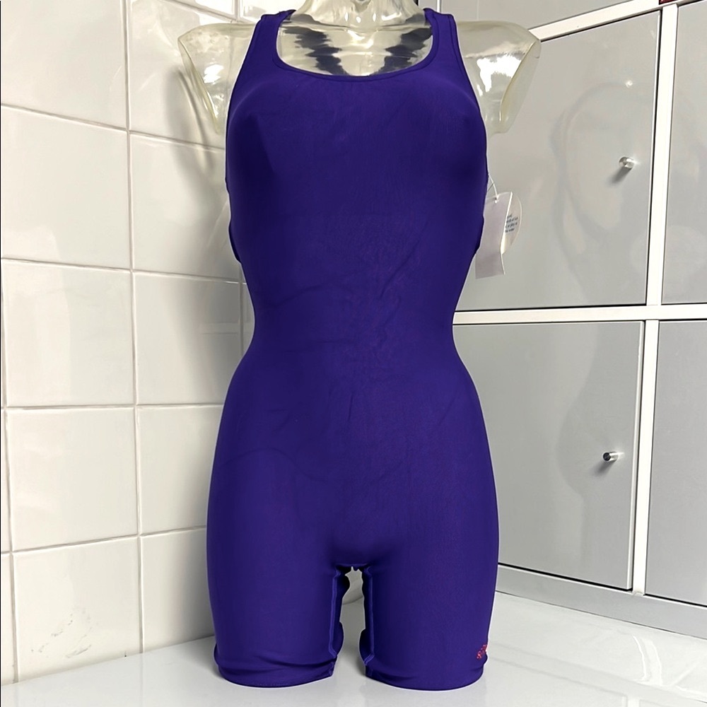 Thermal Long-Leg X-Back SCUBA Swimsuit NWT Purple